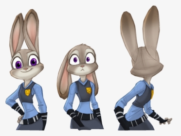 Judy Hopps Reacts - Judy Hopps From Behind, HD Png Download, Free Download