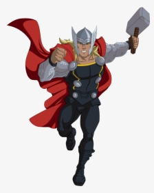 Thor Ultimate Spider Man Animated Series Wiki Fandom - Thor Cartoon, HD Png Download, Free Download