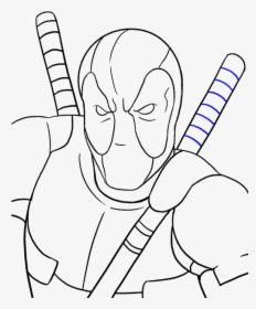 How To Draw Deadpool - Draw Deadpool Full Body Easy Step By Step, HD Png Download, Free Download
