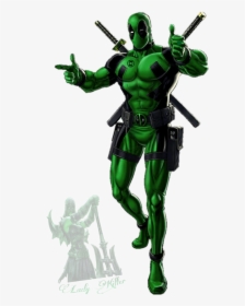 #deadpool #greenlantern #marvel #dccomics #comics - Black And Green Superhero, HD Png Download, Free Download