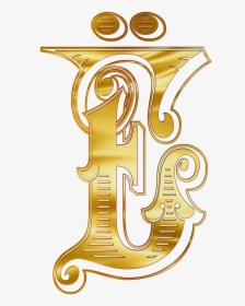 Letter Capital Alphabet Gold, HD Png Download, Free Download