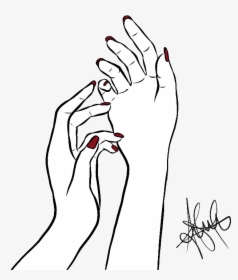 #manos #blanco #draw #rojo #tumblr - Manos Tumblr Png, Transparent Png, Free Download