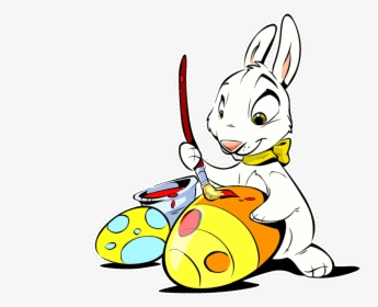 Easter Bunny Painting Easter Eggs, HD Png Download, Free Download