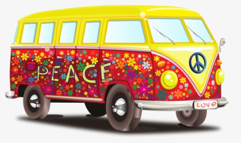 Vw Peace Rv - Peace And Love Car, HD Png Download, Free Download