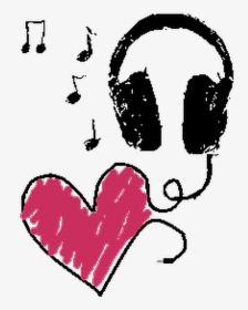 Music Musica Heart Corazon Tumblr , Png Download - Amantes De La Musica, Transparent Png, Free Download