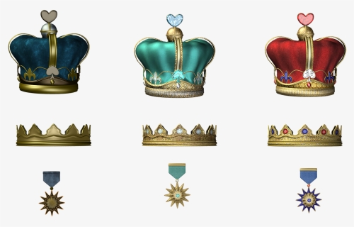 Coronas, Medallas, Reina, Rey, Princesa - Portable Network Graphics, HD Png Download, Free Download