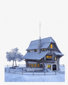 House In Snow Png, Transparent Png, Free Download