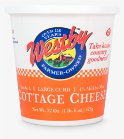 Large Curd 4% Cottage Cheese Image - Westby Cooperative Creamery, HD Png Download, Free Download