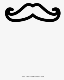 Bigote Página Para Colorear - Moustache, HD Png Download, Free Download