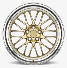 Sl-m D715 Gold With Machined Lip - J Tec Hubcaps, HD Png Download, Free Download