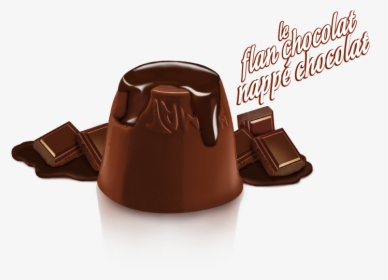 Illustration Des Le Flan Chocolat - Chocolate, HD Png Download, Free Download