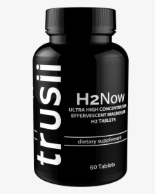 Trusii H2now Molecular Hydrogen Tablets 1 Bottle - Bodybuilding Supplement, HD Png Download, Free Download