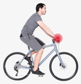 Person Sitting On Bike, HD Png Download, Free Download