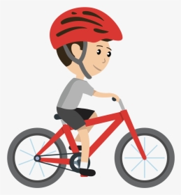 Boy With Helmet And Cycle, HD Png Download, Free Download