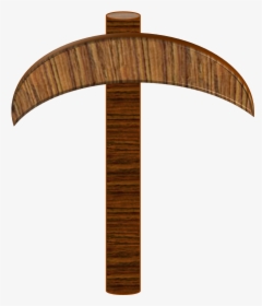 Wood Pickaxe - Minecraft Texture Wooden Pickaxe, HD Png Download, Free Download