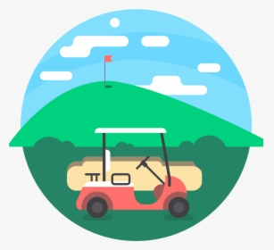 Golf Cart Clipart , Png Download - Golf Cart, Transparent Png, Free Download