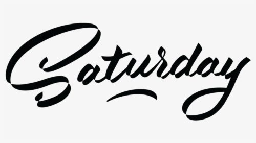Lettering Png - Saturday Png, Transparent Png, Free Download