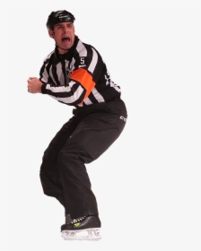 Headless Hockey Player And Terrified Referee - Snowboarding, HD Png Download, Free Download