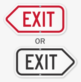 Directional Exit Signs - Exit Only Signs Clipart, HD Png Download, Free Download