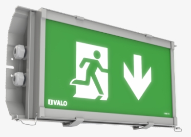 Led Exit Sign And Emergency Luminaire - Led-backlit Lcd Display, HD Png Download, Free Download