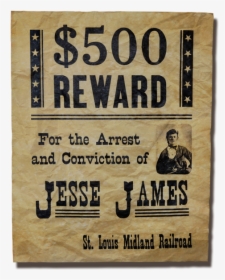 Clipart Of Jesse James, HD Png Download, Free Download