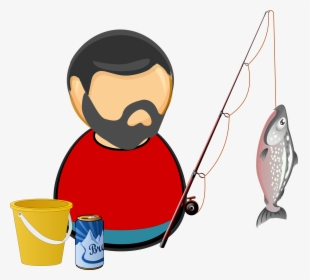 Silhouette Of Fisherman At Getdrawings - Clipart Fisherman Png, Transparent Png, Free Download