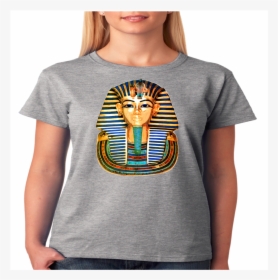 King Tut Mask Egyptian Pharaoh Inspired Ladies T-shirt - King Tut, HD Png Download, Free Download