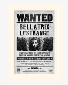 Bellatrix Lestrange Wanted Poster Printable, HD Png Download, Free Download