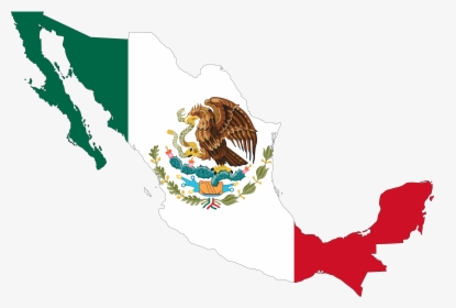 Mexico Flag Icon Png - Mexico Outline With Flag, Transparent Png, Free Download