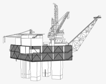 Oil Rig, Oil, Rig, Platform, Industry, Drilling - Offshore Oil Rig Clipart, HD Png Download, Free Download