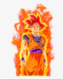 Goku Ssj Face Dios Ki By Jaredsongohan - Goku Dios Ki, HD Png Download, Free Download