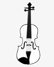 Violin Png Clipart Black And White, Transparent Png, Free Download