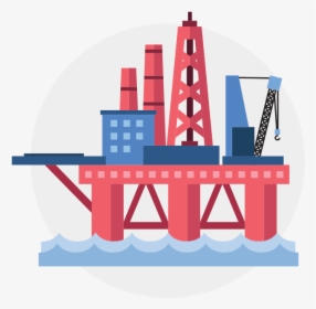 Marine Offshore Icon Clipart , Png Download - Oil Platform Clipart, Transparent Png, Free Download