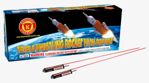 Triple Whistling Bottle Rocket With Report - Keystone Fireworks, HD Png Download, Free Download