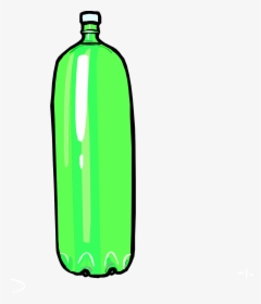 Bottle, Plastic, Big, Empty, Reflecting, Green, Water - Cartoon Recycling Bin, HD Png Download, Free Download
