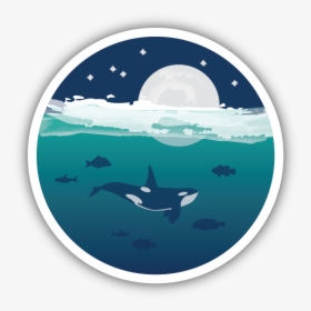Ocean Orca Sticker - Instagram, HD Png Download, Free Download