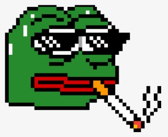 Pepe Pixel Art Minecraft, HD Png Download - kindpng