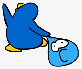 Puffle Bowling Old Blue Penguin - Club Penguin Old Art, HD Png Download, Free Download