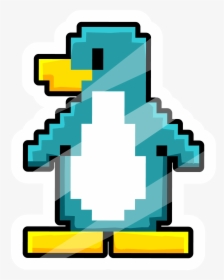 Pixel Penguin Pin - Club Penguin Pixel Art, HD Png Download, Free Download