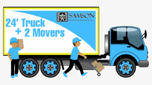 24 Truck 2movers - 3 Movers And A Truck, HD Png Download, Free Download