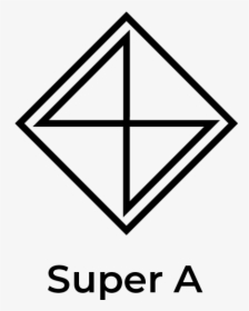 Super A - Figura Abstracta Negro Y Blanco, HD Png Download, Free Download