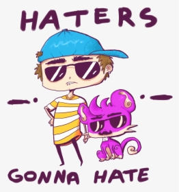 Haters Gon Na Hate Pokémon Sun And Moon Eyewear Pink - Cartoon, HD Png Download, Free Download
