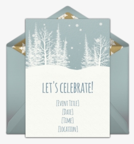 Winter Party A Great Free Holiday Invitation Featuring - Party, HD Png Download, Free Download