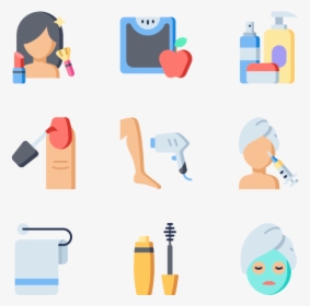 Clip Art Free Vector Hairdressing And - Beauty Flat Icon Png, Transparent Png, Free Download