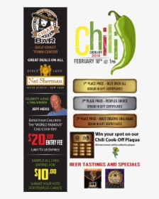 Chili Cook-off Featuring Nat Sherman Cigars , Png Download - Graphic Design, Transparent Png, Free Download