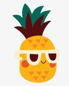 Drawing Bun Pineapple Cake Cartoon Tart Clipart - Cute Pineapple With Sunglasses, HD Png Download, Free Download