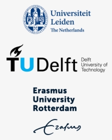 Leiden Delft Erasmus Logo Digieduhack Vertical-01 - Calligraphy, HD Png Download, Free Download