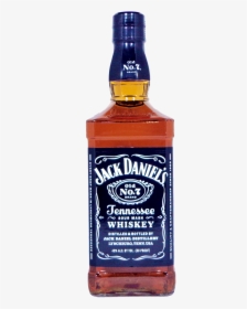 Transparent Black Label Clipart - Jack Daniels Open Bottle, HD Png Download, Free Download