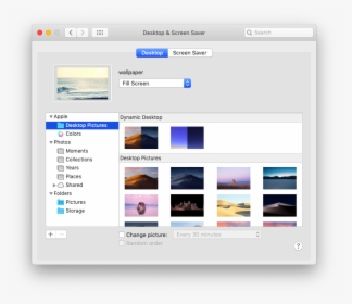 Mac Desktop Preset - Mac System Preferences Desktop And Screensaver, HD Png Download, Free Download