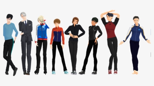 All Of The Yuri On Ice Models By Eddieveneziano - Yuri On Ice Mmd, HD Png Download, Free Download